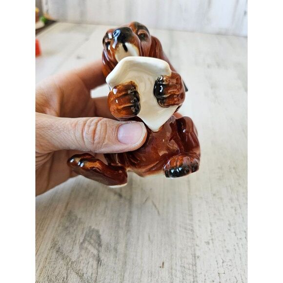 Goebel dog singing ceramic 33136 vintage puppy decor statue figurine - Picture 9 of 9